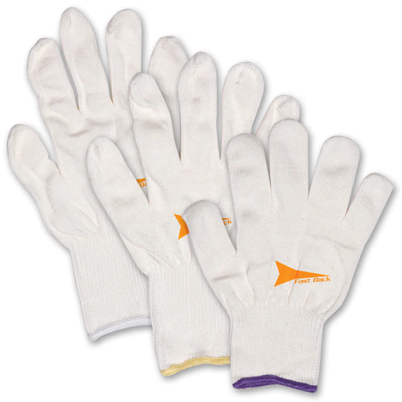 ROPING GLOVES MED WHITE W/YELLOW