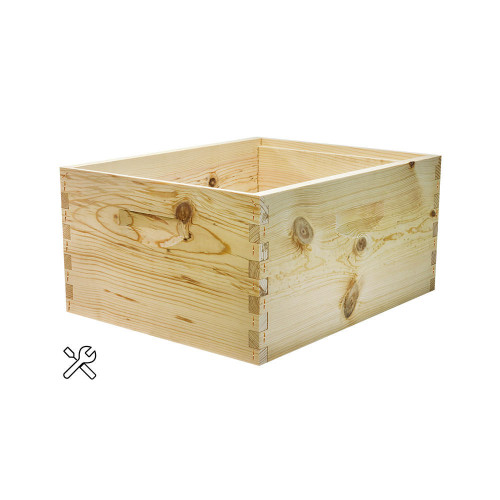 8-FRAME UNASSEMBLED 9-5/8" COMMERCIAL GRADE DEEP HIVE BOX