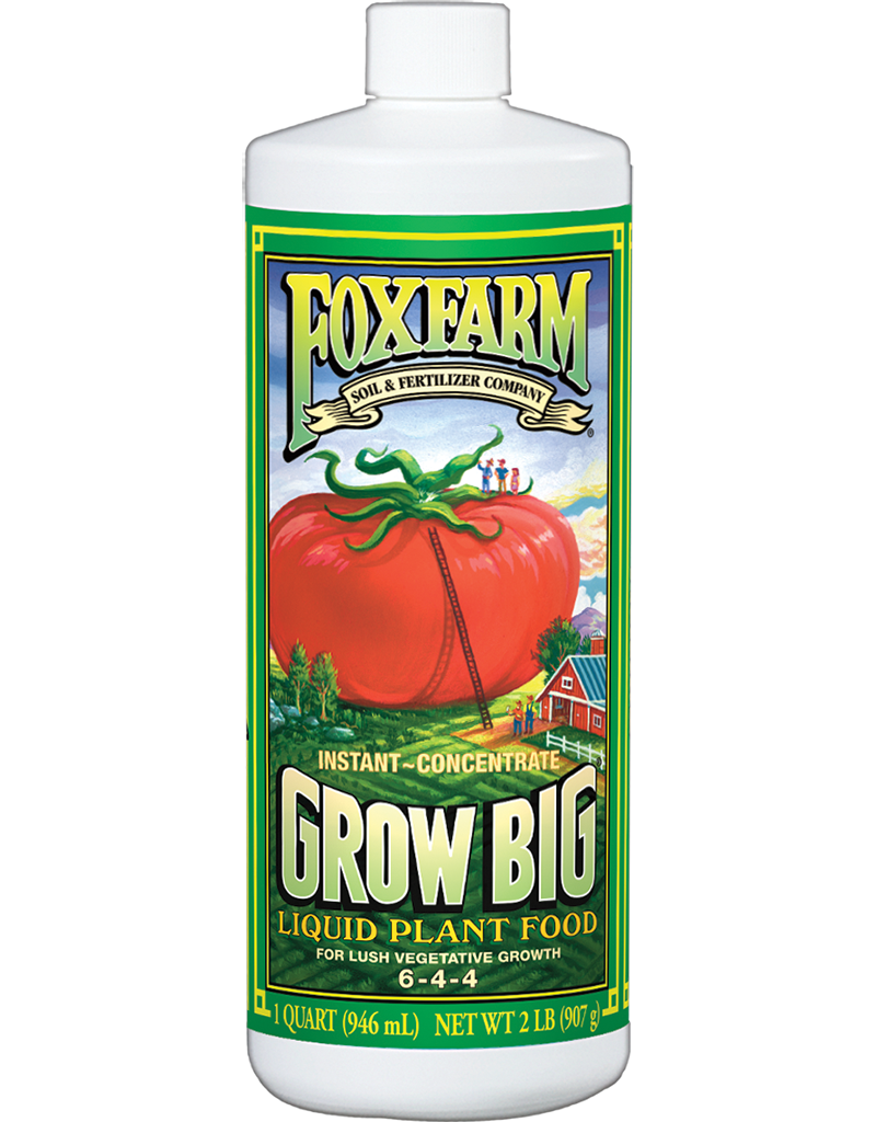 FOX FARM GROW BIG LIQUID PLANT FOOD 6-4-4