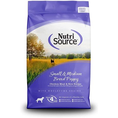 NUTRISOURCE SMALL/MEDIUM PUPPY CHICKEN MEAL & RICE (26LB)