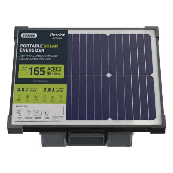 PATRIOT SOLAR GUARD SG2000 SOLAR FENCE CHARGER	