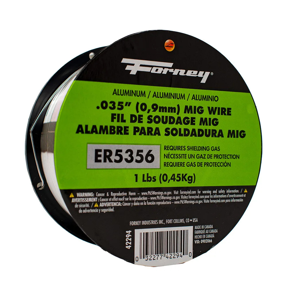 FORNEY ER5356 MIG WELDING WIRE, .035" ALUMINUM (1LB)