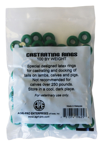 AGRI-PRO CASTRATING BANDS (100 COUNT)