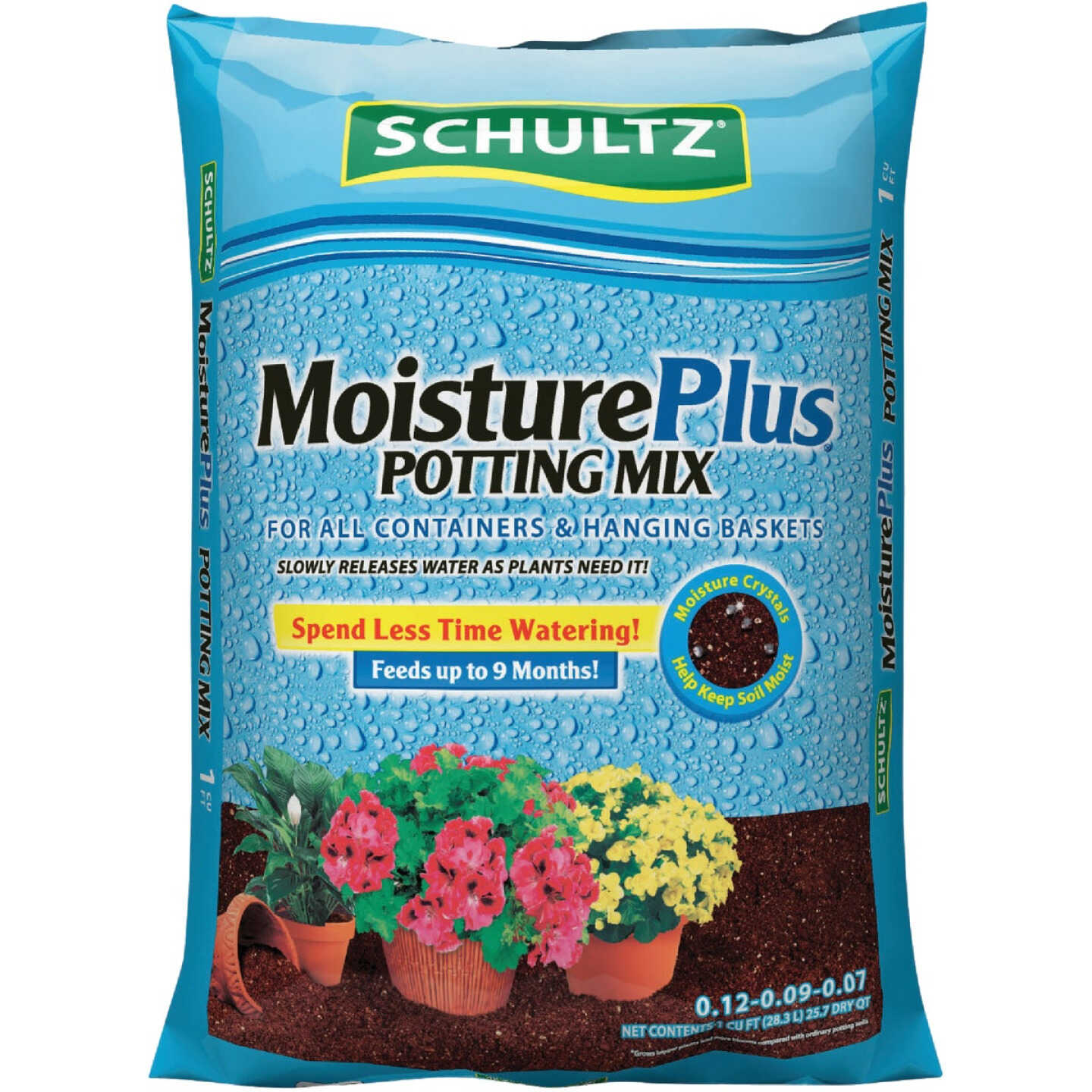 SCHULTZ MOISTURE PLUS POTTING MIX (1CF)