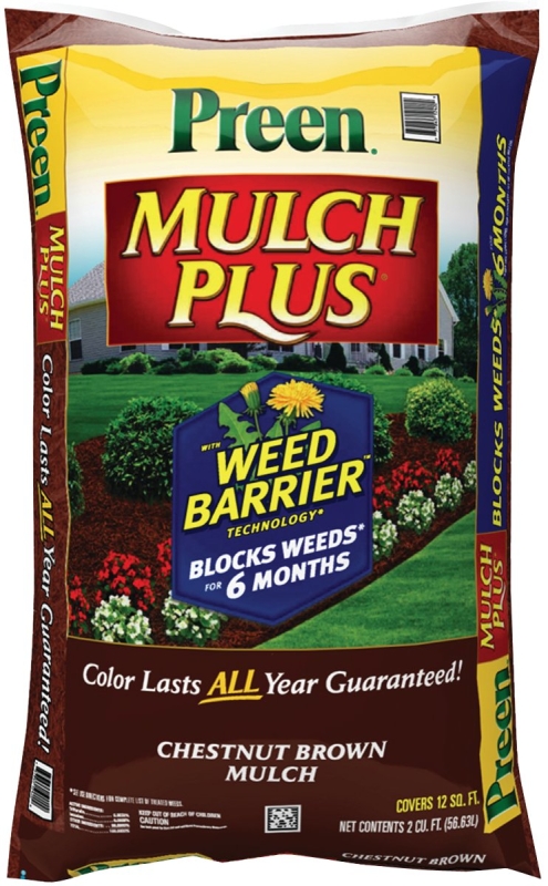 PREEN CHESTNUT BROWN MULCH (2CF)