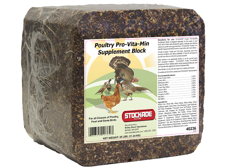 POULTRY PRO-VITA-MIN SUPPLEMENT BLOCK (25LB)