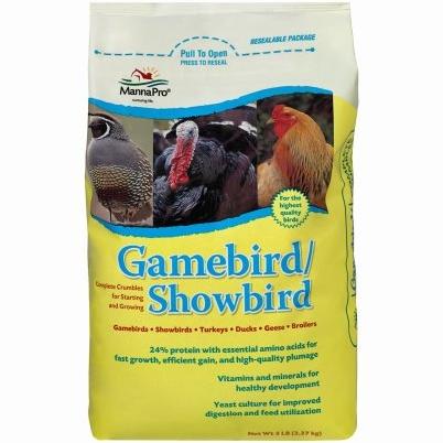 MANNA PRO GAMEBIRD & SHOWBIRD STARTER 24% (5LB)