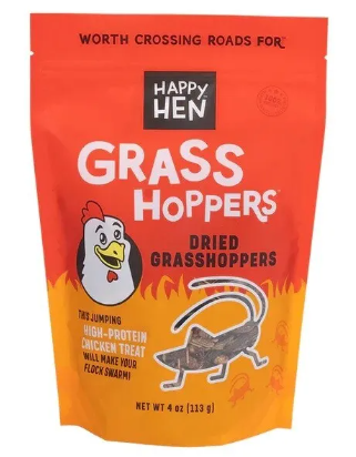 HAPPY HEN DRIED GRASSHOPPERS (4OZ)