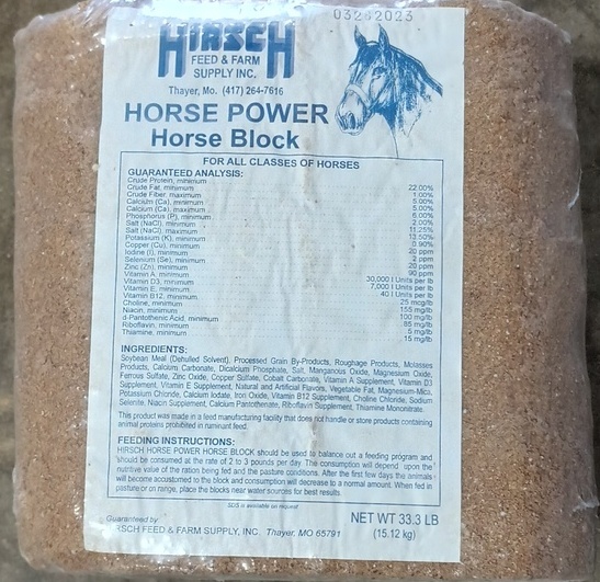 HIRSCH HORSE POWER BLOCK (33LB)