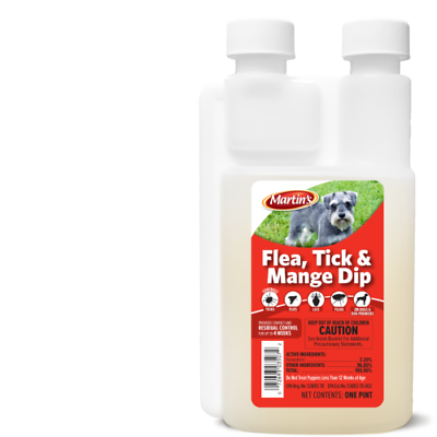 MARTIN'S FLEA, TICK, & MANGE DIP (16OZ)