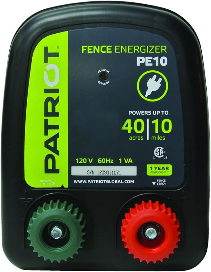 PATRIOT PE10 FENCE CHARGER