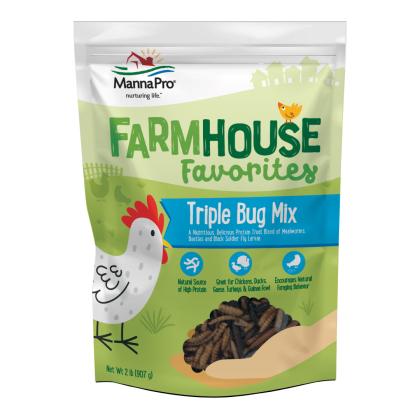 MANNA PRO FARMHOUSE FAVORITES TRIPLE BUG MIX (2LB)