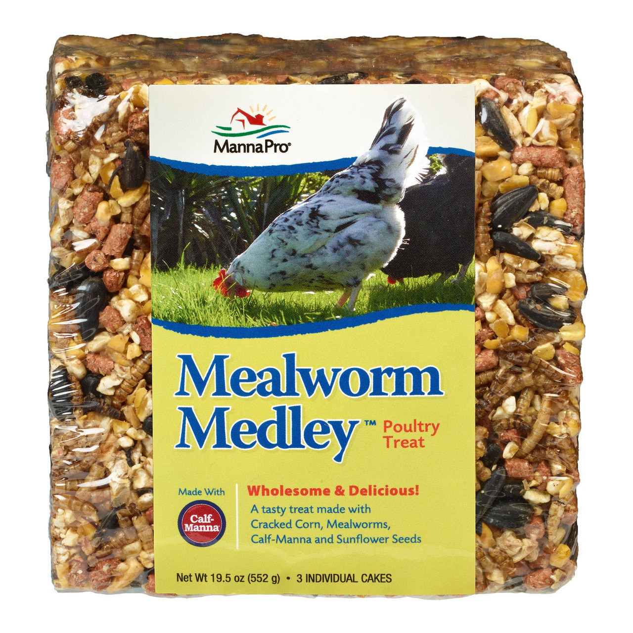 MANNA PRO MEALWORM MEDLEY CAKE (19.5OZ)