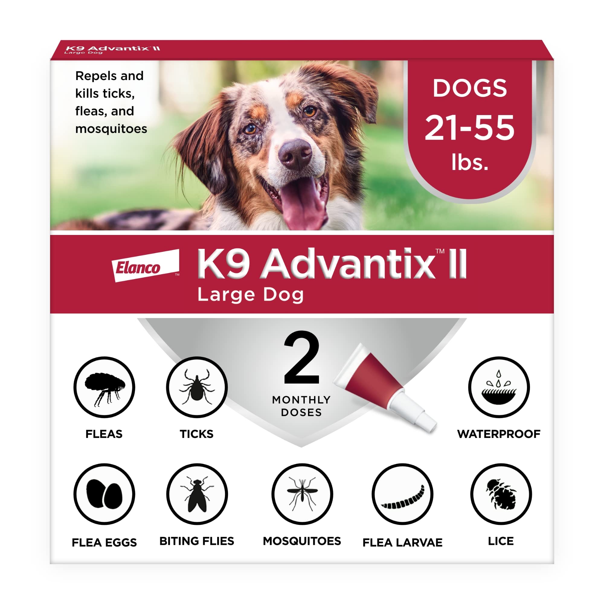 K9 ADVANTIX FOR DOGS 21-55LB (2PK)