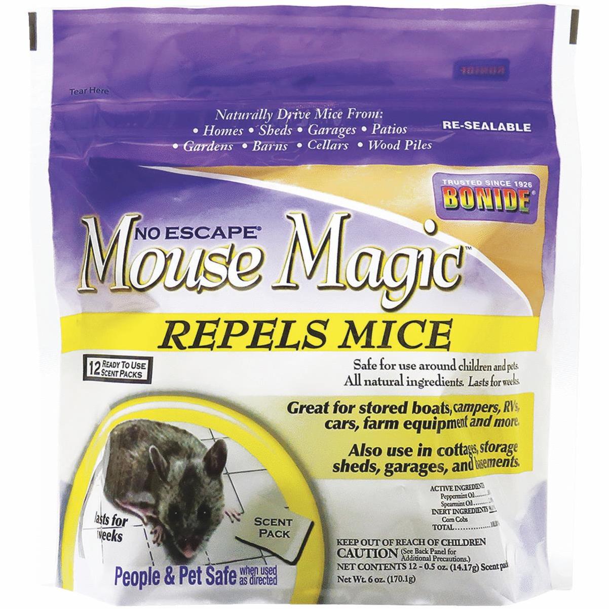 BONIDE MOUSE MAGIC GRANULAR REPELLENT SCENT PACKS (12PK)