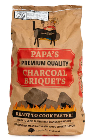 PAPA'S PREMIUM CHARCOAL BRIQUETS (16LB)