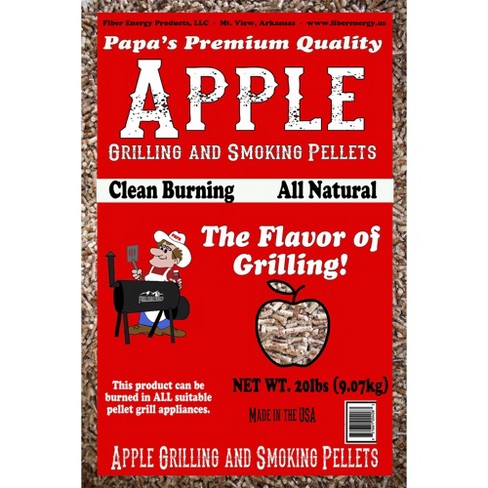 PAPA'S PREMIUM APPLE GRILLING & SMOKING PELLETS (20LB)