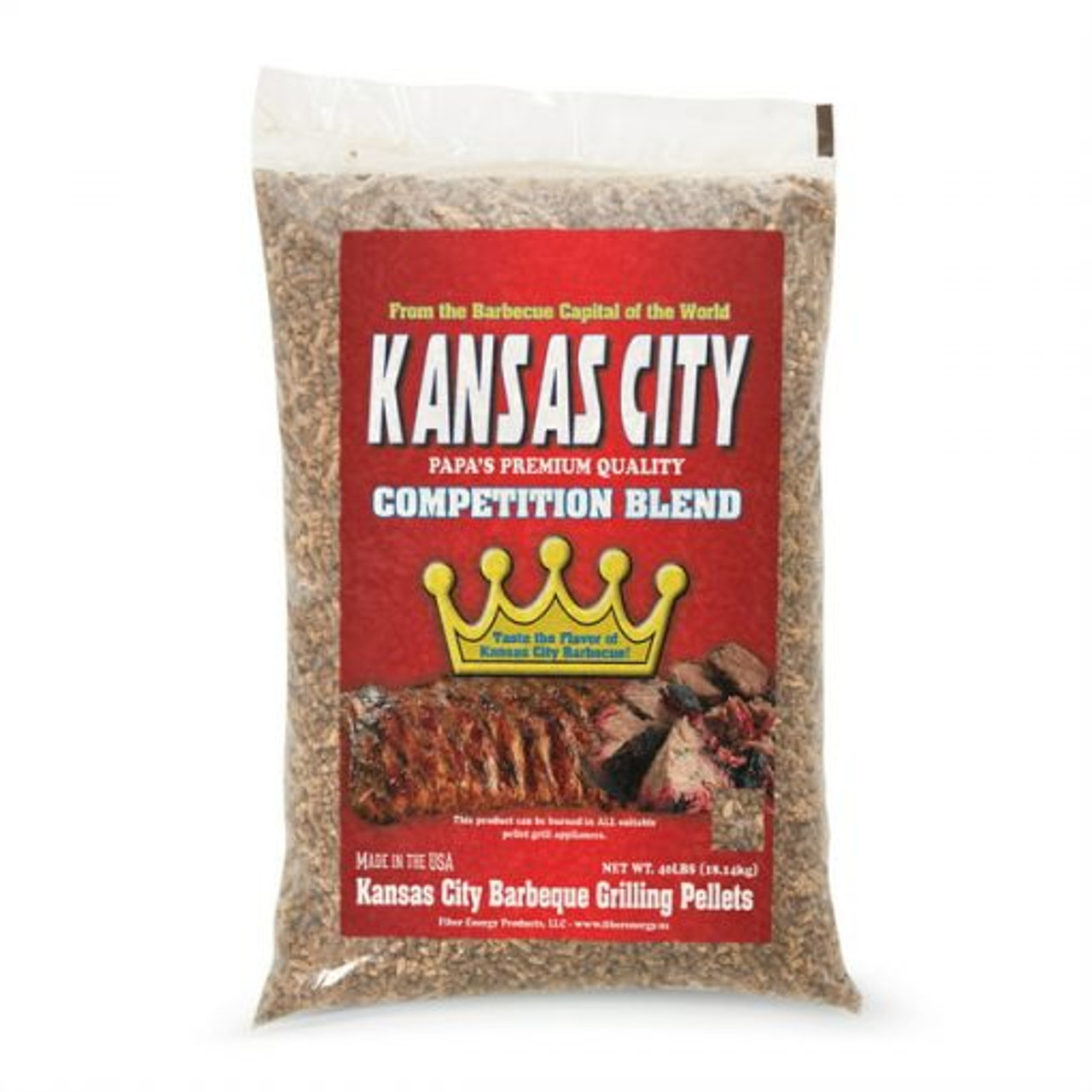 PAPA'S PREMIUM KANSAS CITY BBQ GRILLING PELLETS (40LB)