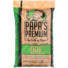 PAPA'S PREMIUM OAK GRILLING PELLETS (20LB)