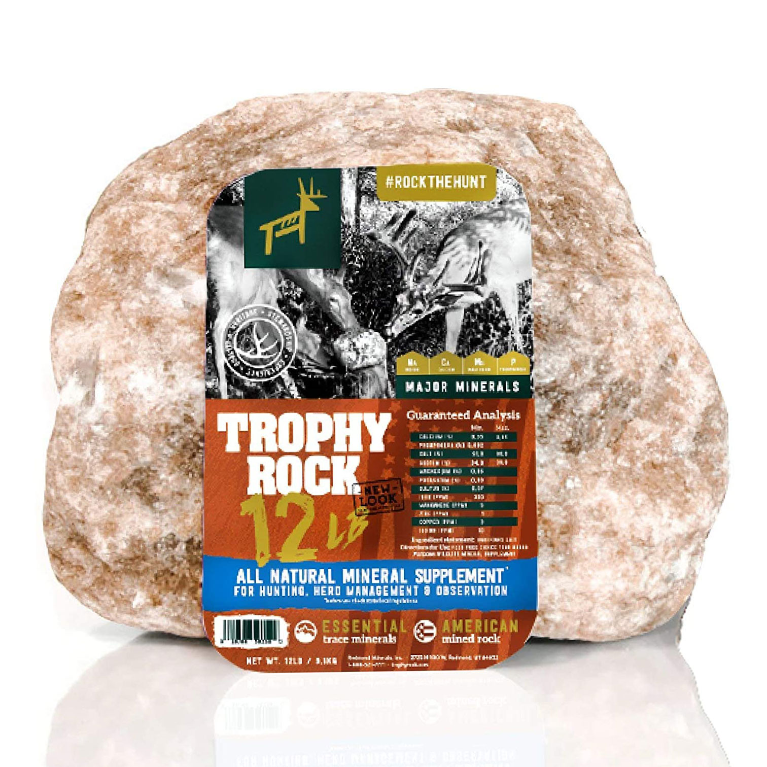 TROPHY ROCK MINERAL LICK (12LB)