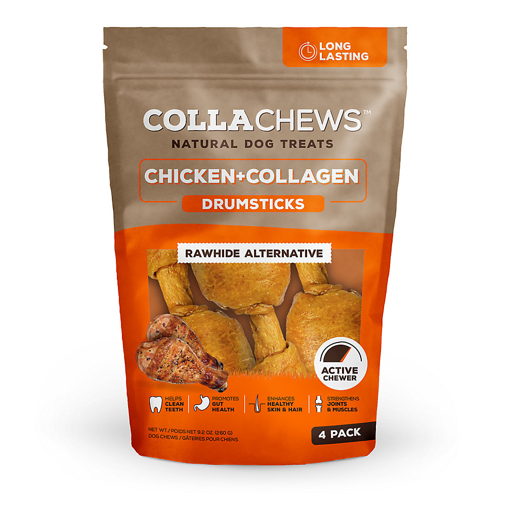 COLLACHEWS CHICKEN+COLLAGEN DRUMSTICK (4CT)