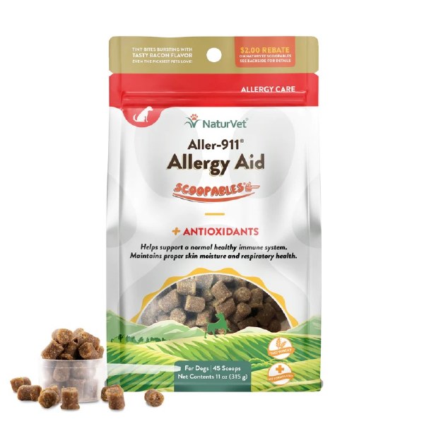 NATURVET SCOOPABLES ALLERGY AID + ANTIBIOTICS (11OZ)