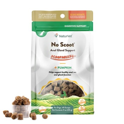 NATURVET SCOOPABLES NO-SCOOT ANAL GLAND SUPPORT (11OZ)