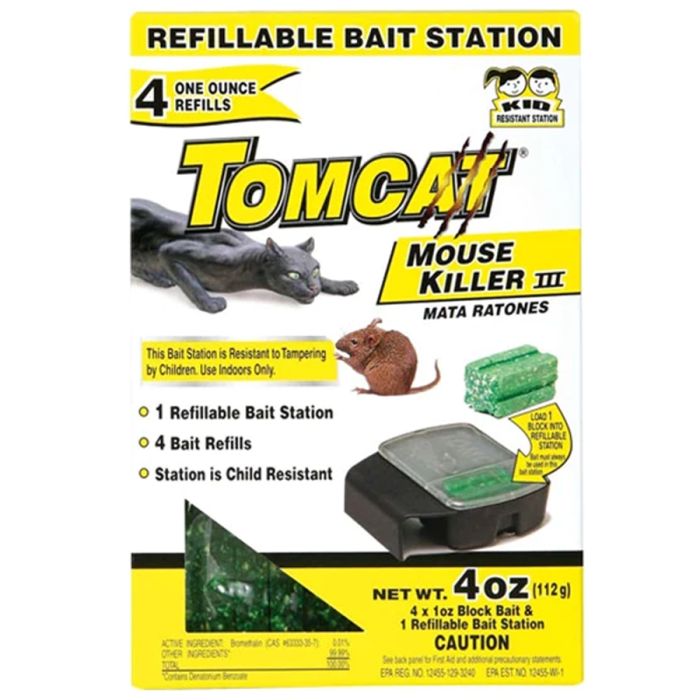 TOMCAT REFILLABLE MOUSE BAIT STATION