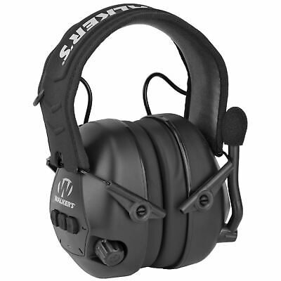 WALKER'S PASSIVE EARMUFFS W/ BLUETOOTH & MIC - BLACK