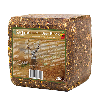 SWEETLIX PRESSED WHITETAIL DEER BLOCK (25LB)