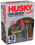 HUSKY 33 GALLON BLACK DRAWSTRING TRASH BAGS (42PK)