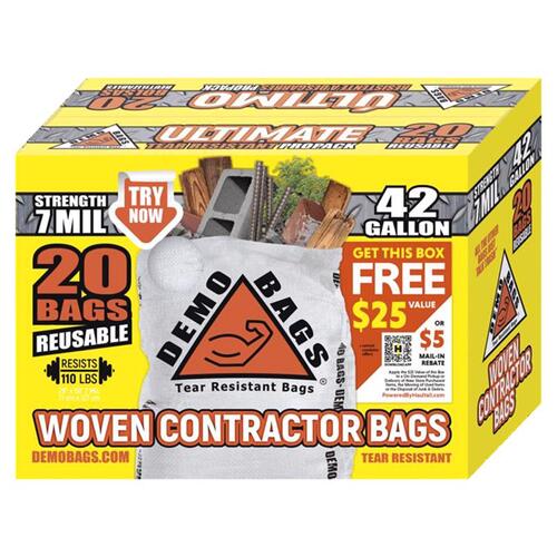 DEMO BAGS 42 GALLON CONTRACTOR BAGS (20CT)