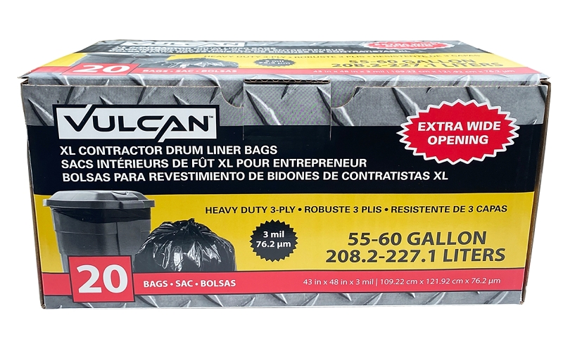 VULCAN 55 GALLON CONTRACTOR BAGS (20CT)