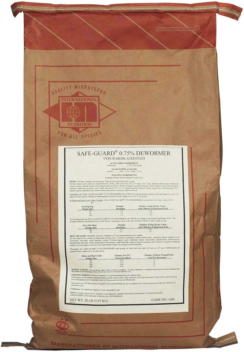 SAFEGUARD SWINE DEWORMER (50LB)