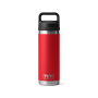 YETI RAMBLER 18OZ WATER BOTTLE W/ CHUG CAP - RESCUE RED