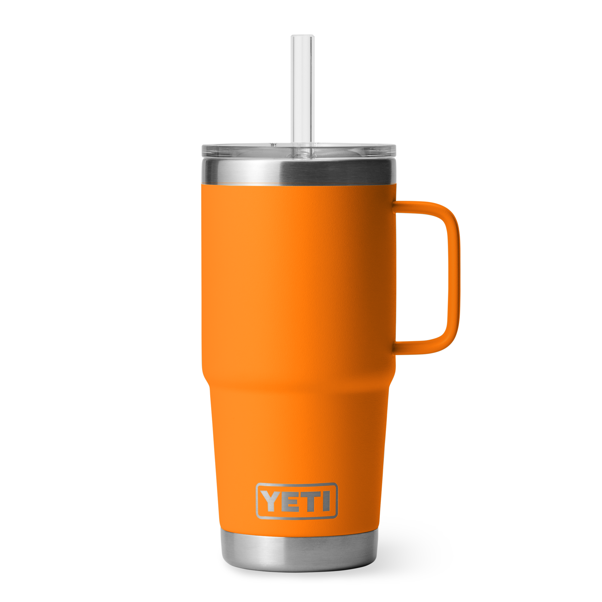 YETI RAMBLER 25OZ STRAW MUG W/ STRAW LID - KING CRAB ORANGE