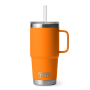 YETI RAMBLER 25OZ STRAW MUG W/ STRAW LID - KING CRAB ORANGE