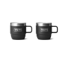 YETI RAMBLER 6OZ STACKABLE MUGS - BLACK (2PK)