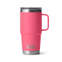 YETI RAMBLER 20OZ TRAVEL MUG W/ STRONGHOLD LID - TROPICAL PINK