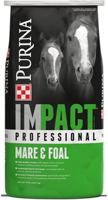 PURINA IMPACT PROFESSIONAL MARE & FOAL HORSE FEED 50LB