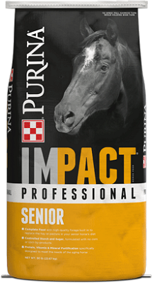 PURINA IMPACT PROFESSIONAL SENIOR HORSE FEED 50LB
