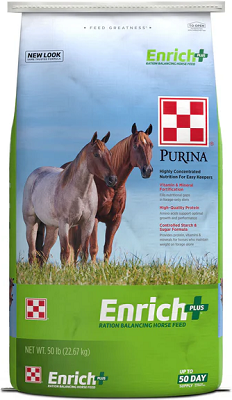 PURINA ENRICH PLUS RATION BALANCING HORSE FEED 50LB