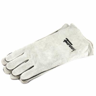 FORNEY GRAY LEATHER WELDING GLOVES, SIZE L