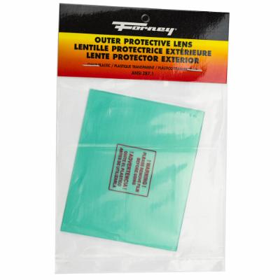 FORNEY WELDING HELMET OUTER PROTECTIVE LENS, 2-PACK