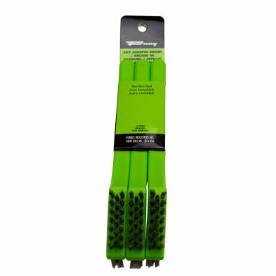 PLASTIC SCRATCH BRUSH SS 3-PAK