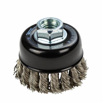 CP CUP BRUSH KNOTTED STAINLESS