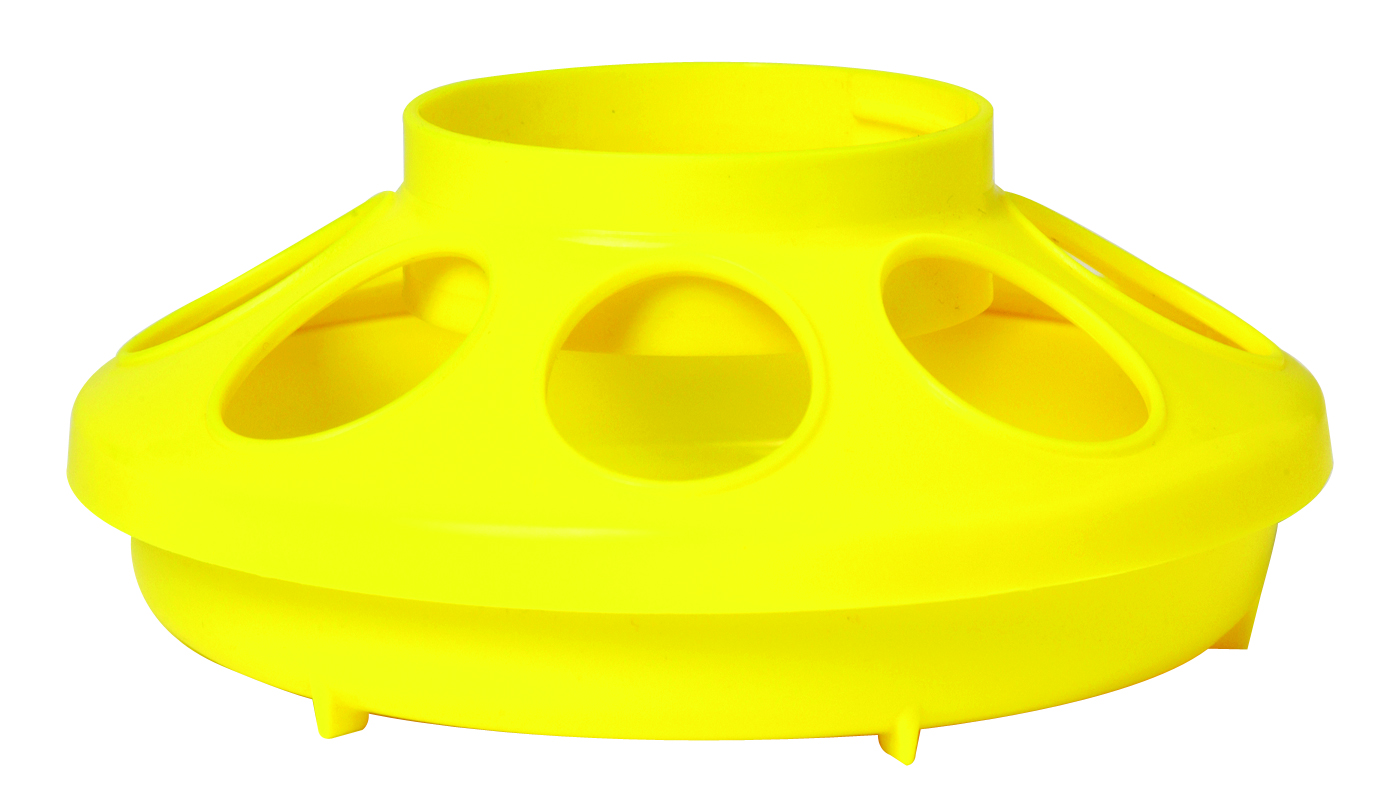 LITTLE GIANT YELLOW PLASTIC FEEDER BASE (1QT)