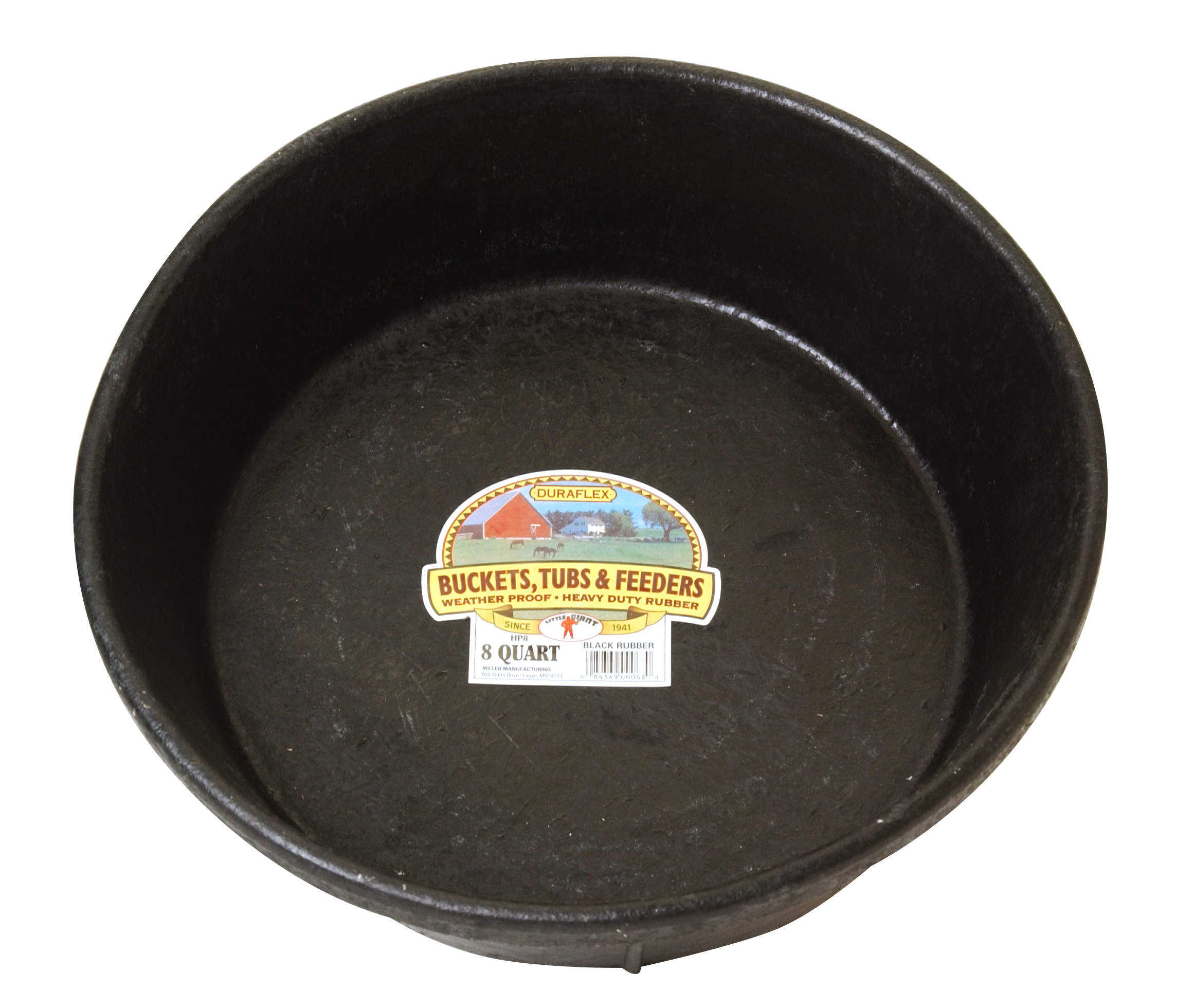 LITTLE GIANT RUBBER FEED PAN (8QT)