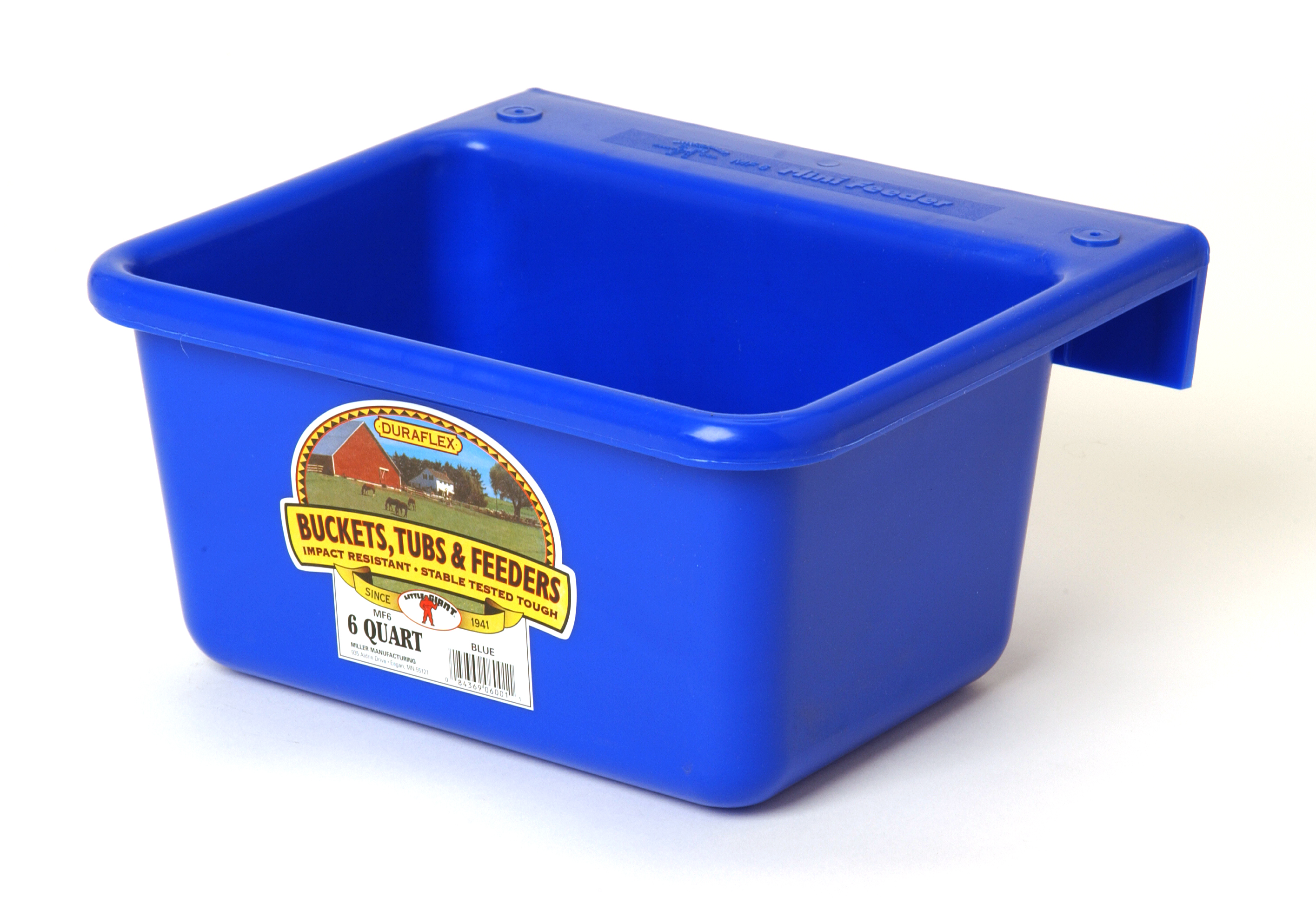 LITTLE GIANT BLUE PLASTIC MINI FEEDER (6QT)