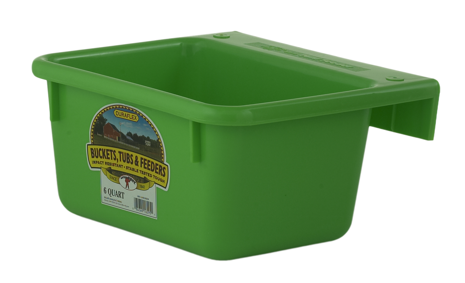 LITTLE GIANT LIME GREEN PLASTIC MINI FEEDER (6QT)